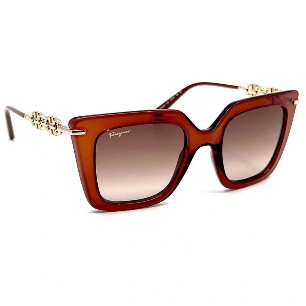 Salvatore Ferragamo Brown Sunglasses